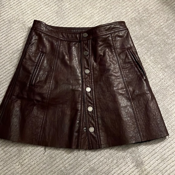 Blank NYC Faux Leather Skirt - Picture 1 of 4